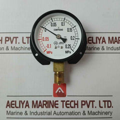 Migishita Jq0507048 Compound Pressure Gauge -0.1 To +0.25 Mpa