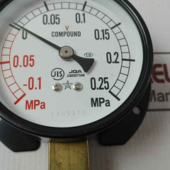 Migishita Jq0507048 Compound Pressure Gauge -0.1 To +0.25 Mpa