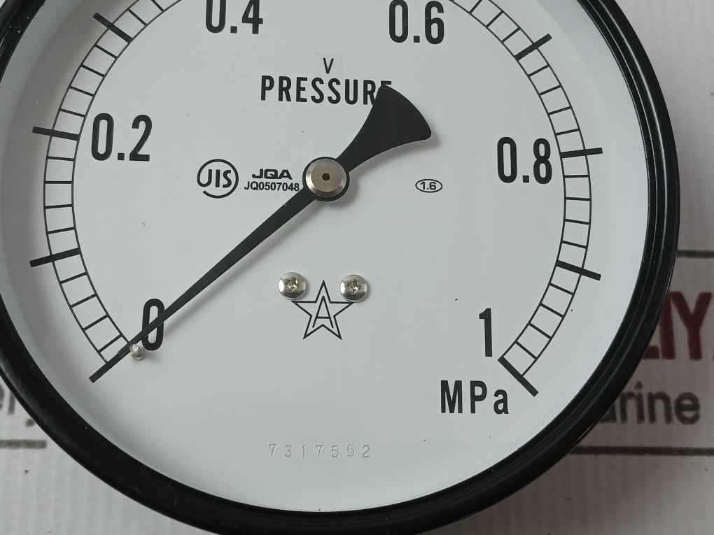Migishita Jq0507048 Pressure Gauge 0–1 Mpa Avt1/2
