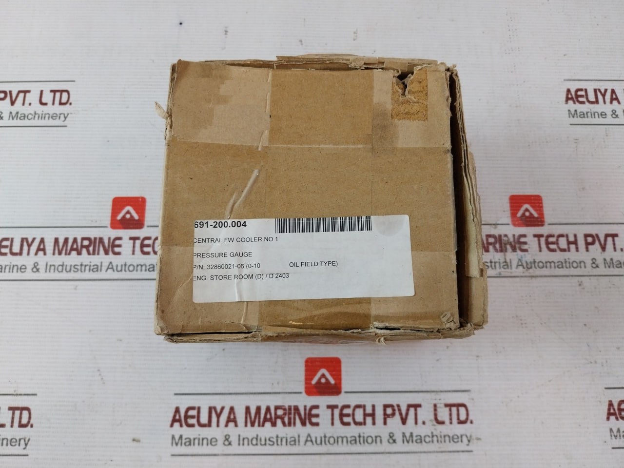 Migishita Sus-316 Pressure Gauge Bu3/8X100X10Kxbar 691-200.004 0199422