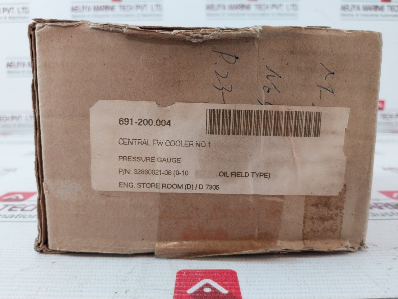 Migishita Sus-316 Pressure Gauge Bu3/8X100X10Kxbar 691-200.004 0199422