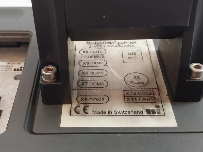 Mikrap Lcp-104 Control Touch Screen Panel 24Vdc/800Ma/20Va (Not Working)
