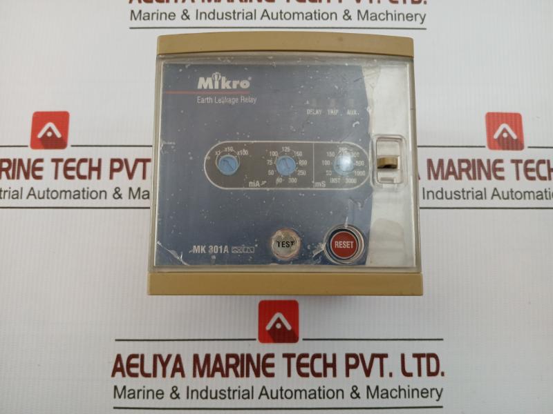 Mikro Earth Leakage Relay 240V Ac Part No Mk 301A