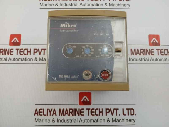 Mikro Earth Leakage Relay 240V Ac Part No Mk 301A