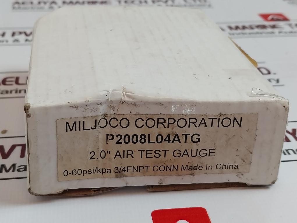 Miljoco Corp P2008l04atg 2.0" Gauge 0-60 Psi