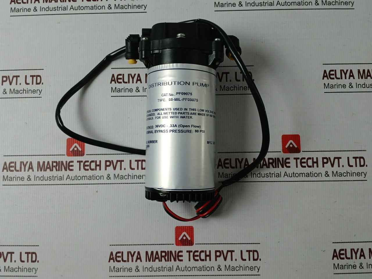 Millipore Pf09075 Distribution Pump 36Vdc-33A 80 Psi