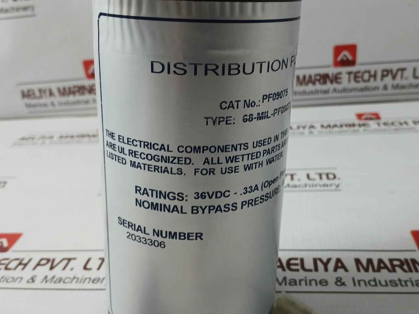 Millipore Pf09075 Distribution Pump 36Vdc-33A 80 Psi