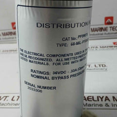 Millipore Pf09075 Distribution Pump 36Vdc-33A 80 Psi