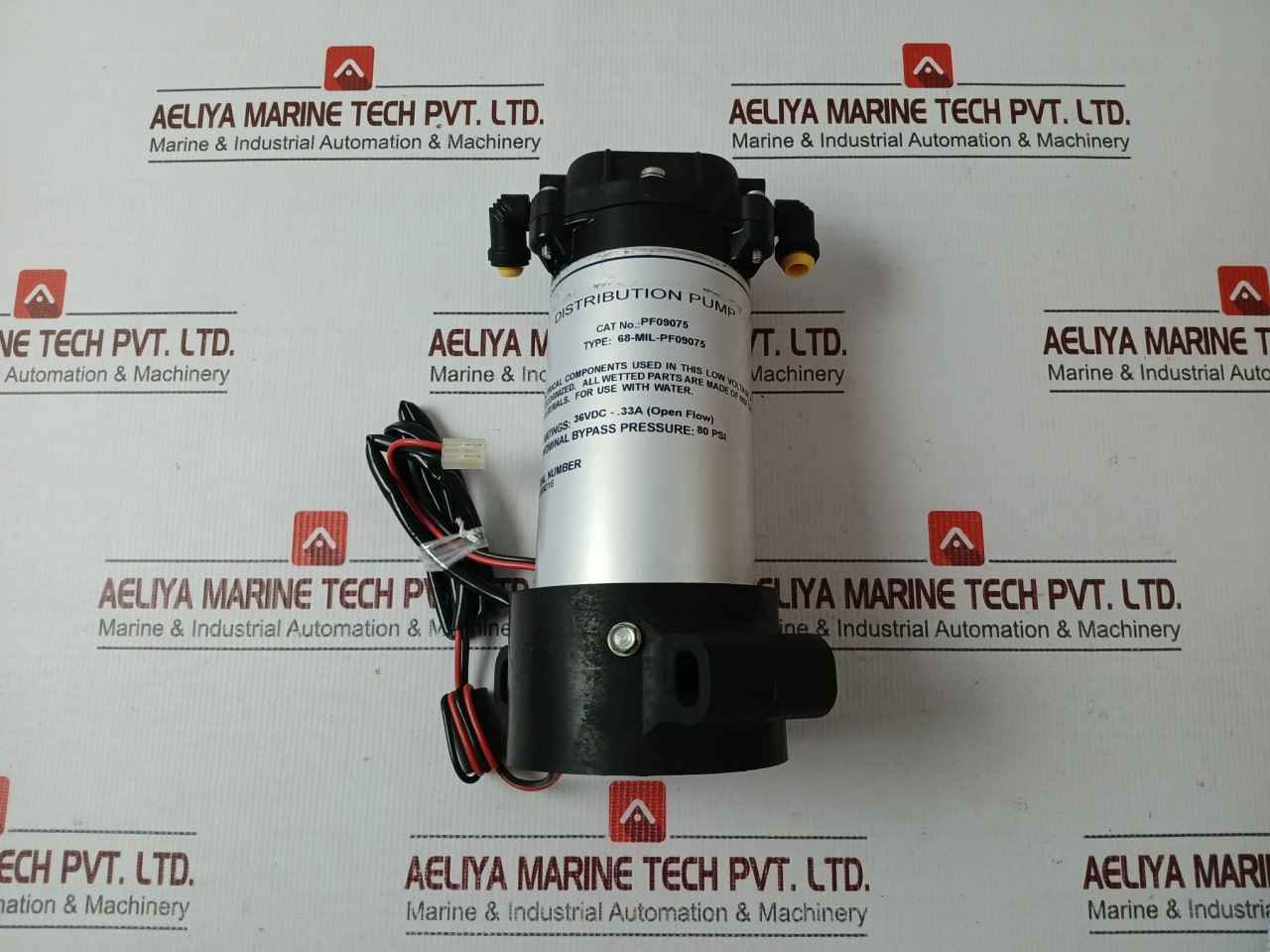 Millipore Pf09075 Distribution Pump 80 Psi/36vdc/33a