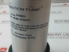 Millipore Pf09075 Distribution Pump 80 Psi/36vdc/33a