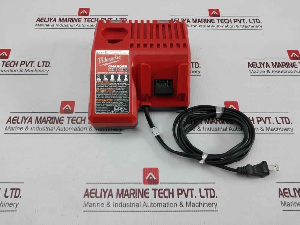 Milwaukee 48-59-1812 Battery Charger 120v 60hz 2,1a M12 M18