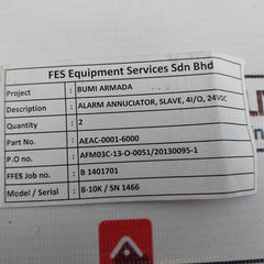 Mimic Comp. Aem4-s Alarm Annuciator Aeac-0001-6000