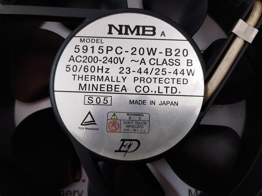 Minebea 5915Pc-20W-b20 Cabinet Cooling Fan Ac 200-240V 50/60Hz