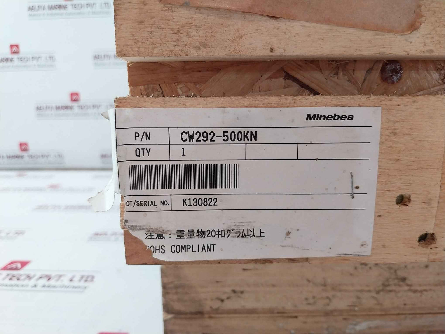 Minebeamitsumi Cw292-500Kn Load Cell With Cable Cab-503 500 Kn 24Vdc 16.018 Ma