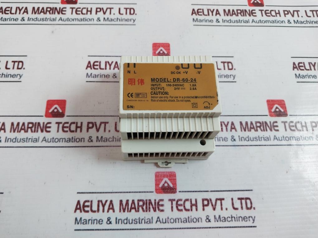 Ming Wei Dr-60-24 Power Supply 100-240Vac 1.8A