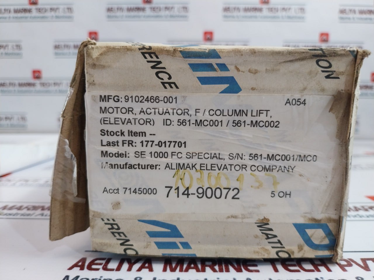 Mingardi D8 FCE 2701005 Linear Servo Motors and Actuator (Elevator)