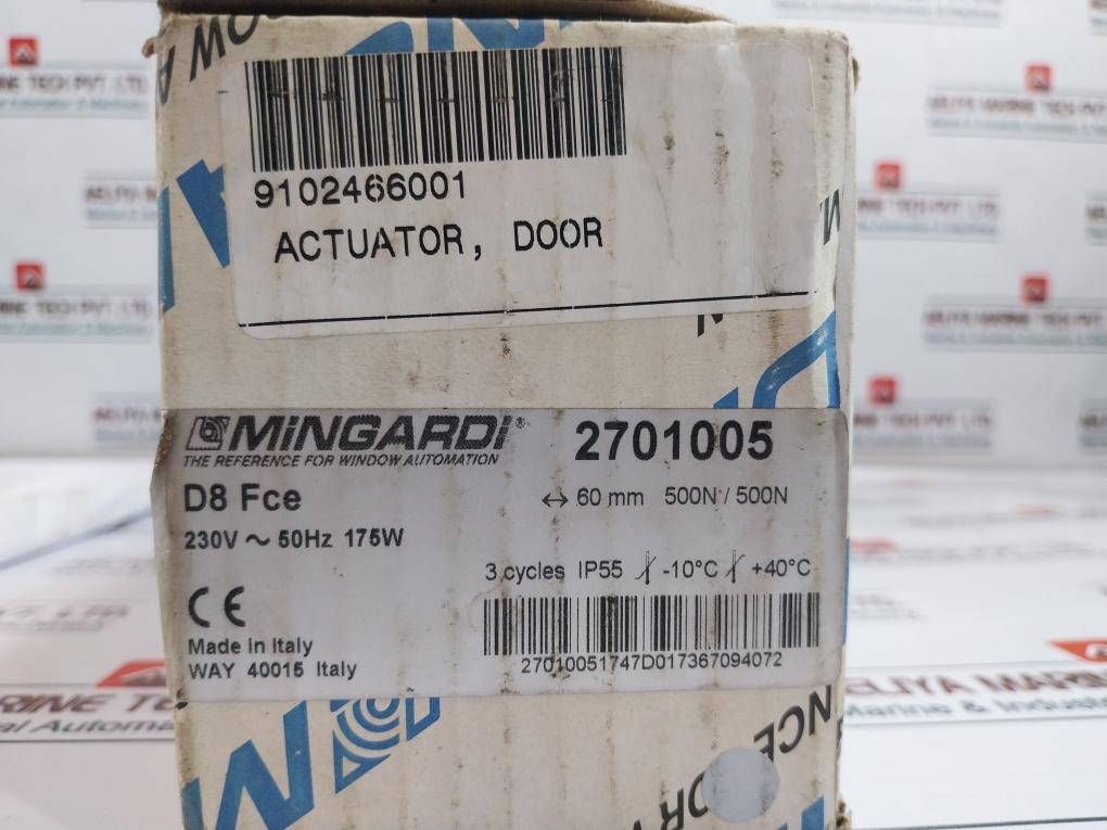 Mingardi D8 FCE 2701005 Linear Servo Motors and Actuator (Elevator)