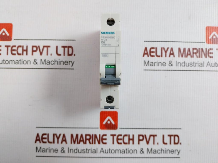 Miniature Circuit Breaker 240/415V Siemens 5Sl61067Rc