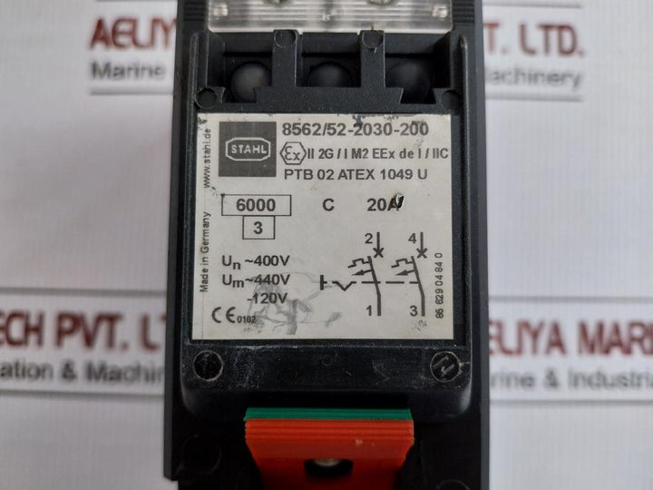 Miniature Circuit Breaker 8562/52-2030-200 Stahl 400V