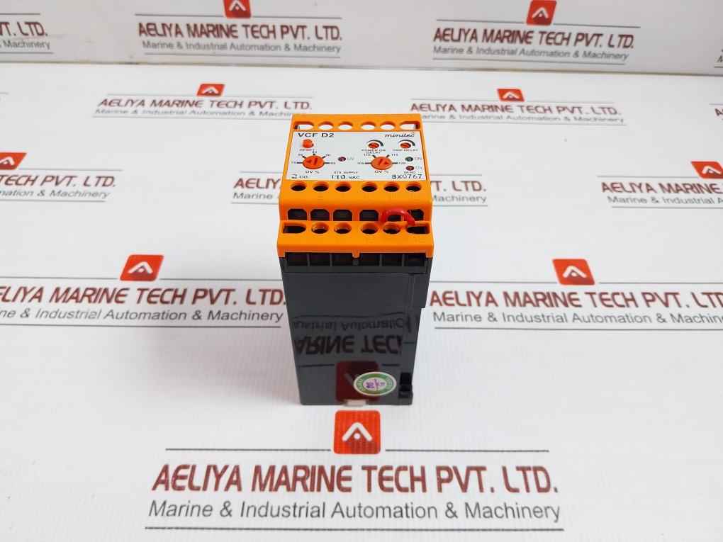 Minilec 110Vac Under/Over Voltage Monitoring Relay Vcf D2