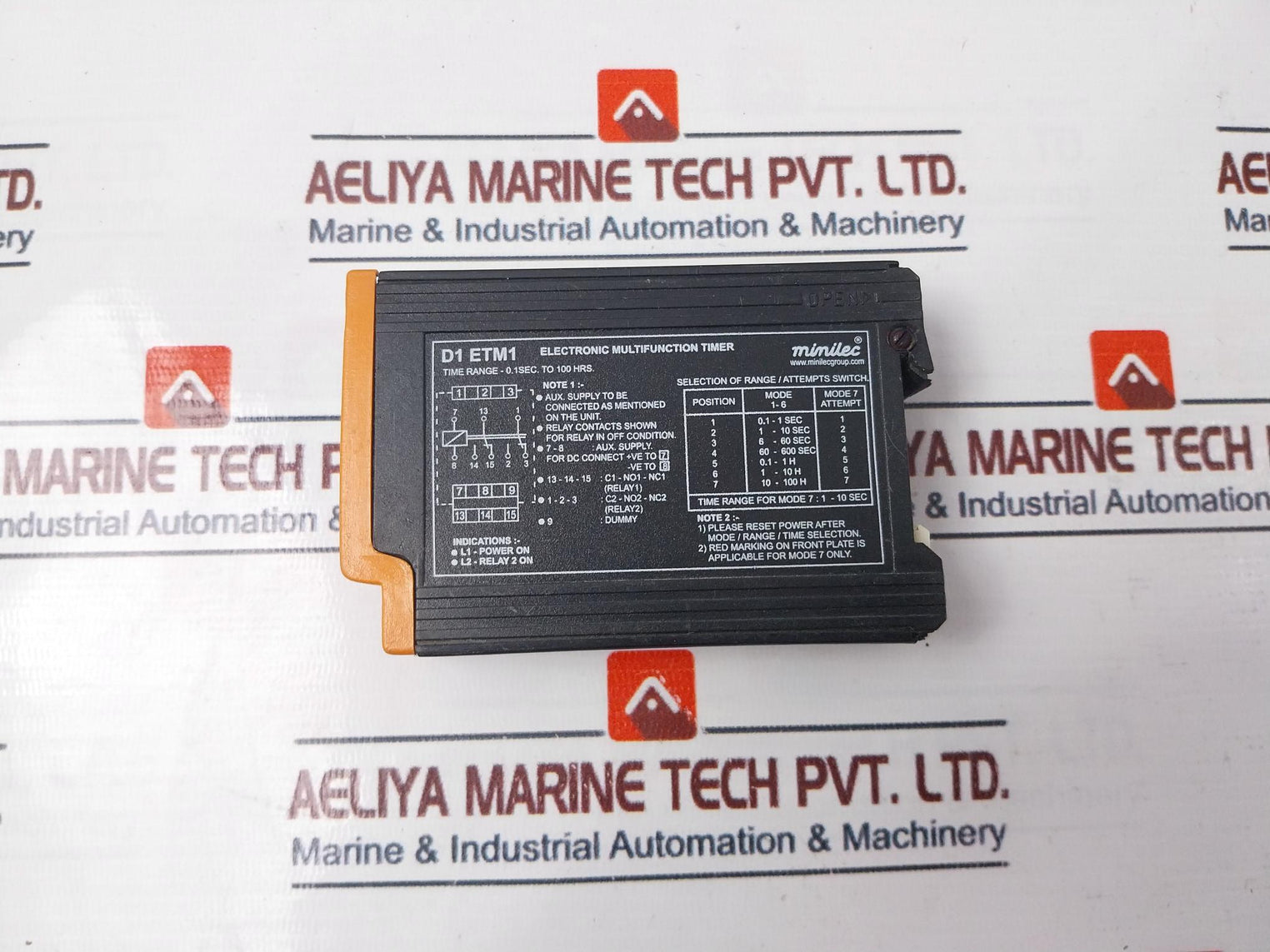 Minilec D1 ETM1 Electronic Multifunction Timer 240Vac