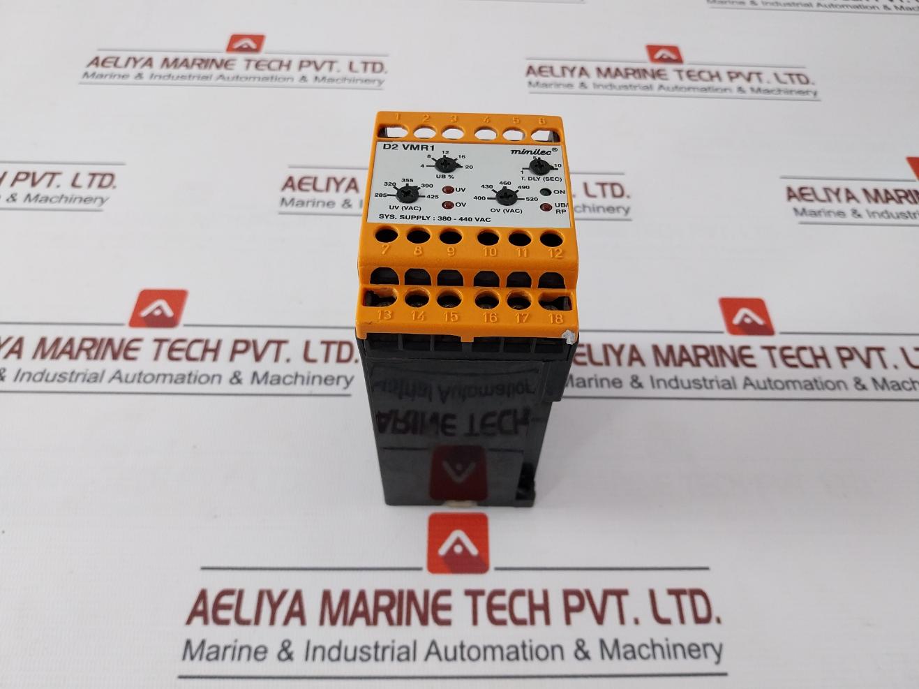 Minilec D2 Vmr1 Phase Failure Relay With Variable Under & Over Voltage Cutout
