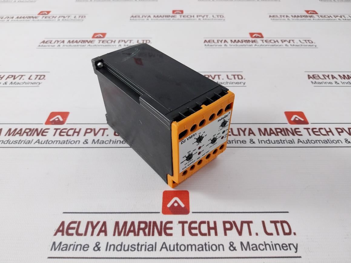 Minilec D2 Vmr1 Phase Failure Relay With Variable Under & Over Voltage Cutout