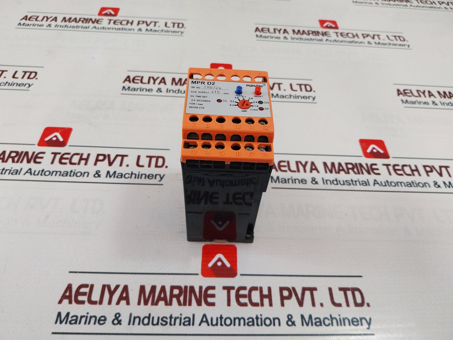 Minilec Mpr D2 Pump Protection Relay 415 Vac 0.4-1.0 Amp