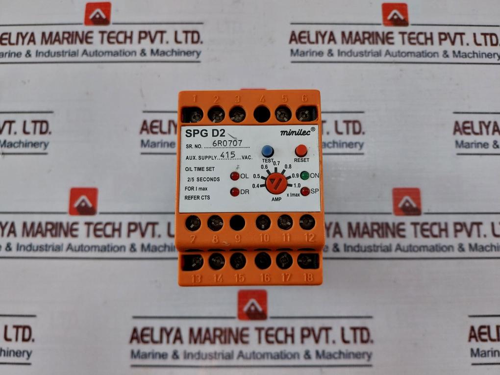Minilec SPG D2 Overload Protection Relay 0.4–1.0amp