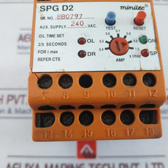Minilec SPG D2 Overload Protection Relay 240VAC