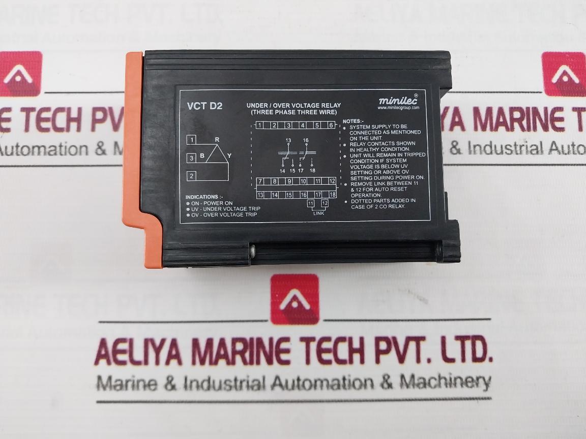 Minilec Vct D2 Voltage Monitoring Relay 415Vac