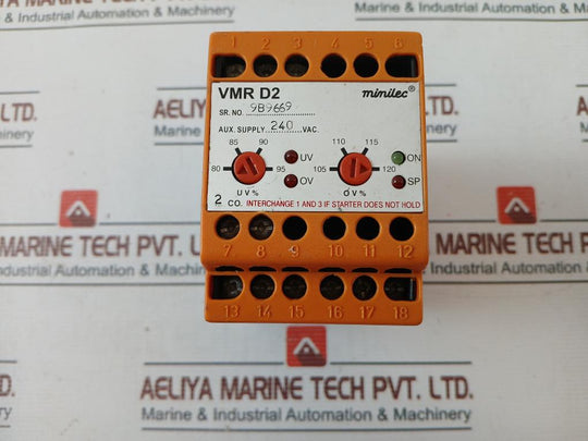 Minilec Vmr D2 Voltage Monitoring Relay 240 Vac