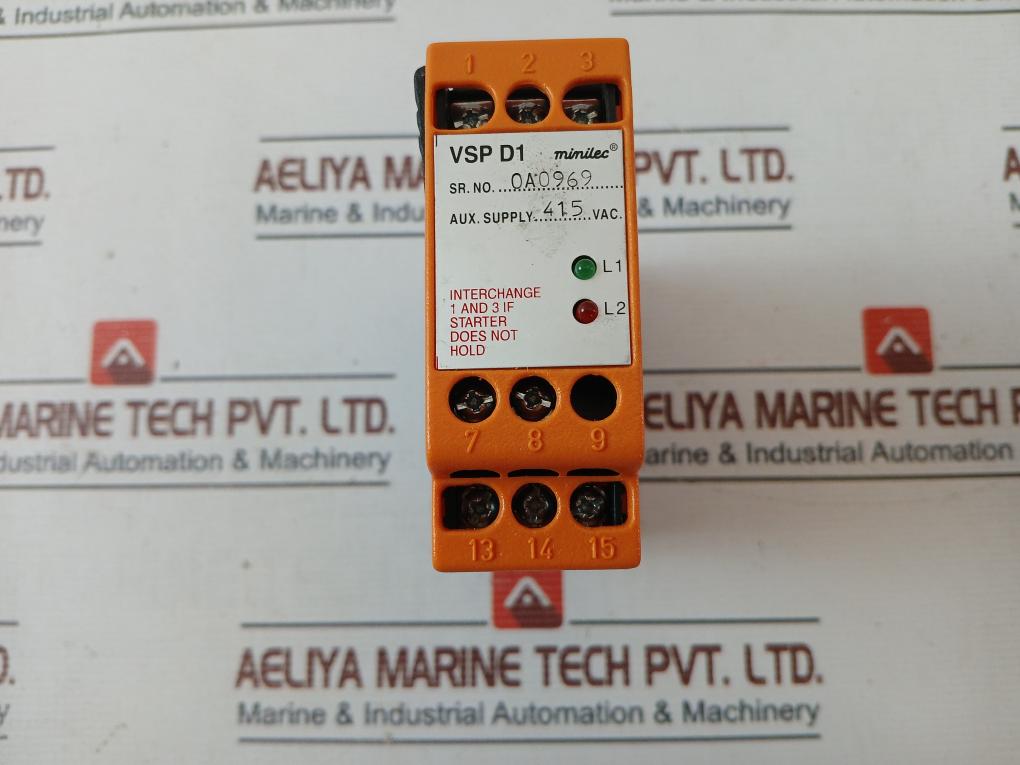 Minilec Vsp D1 Phase Failure Relay 415Vac