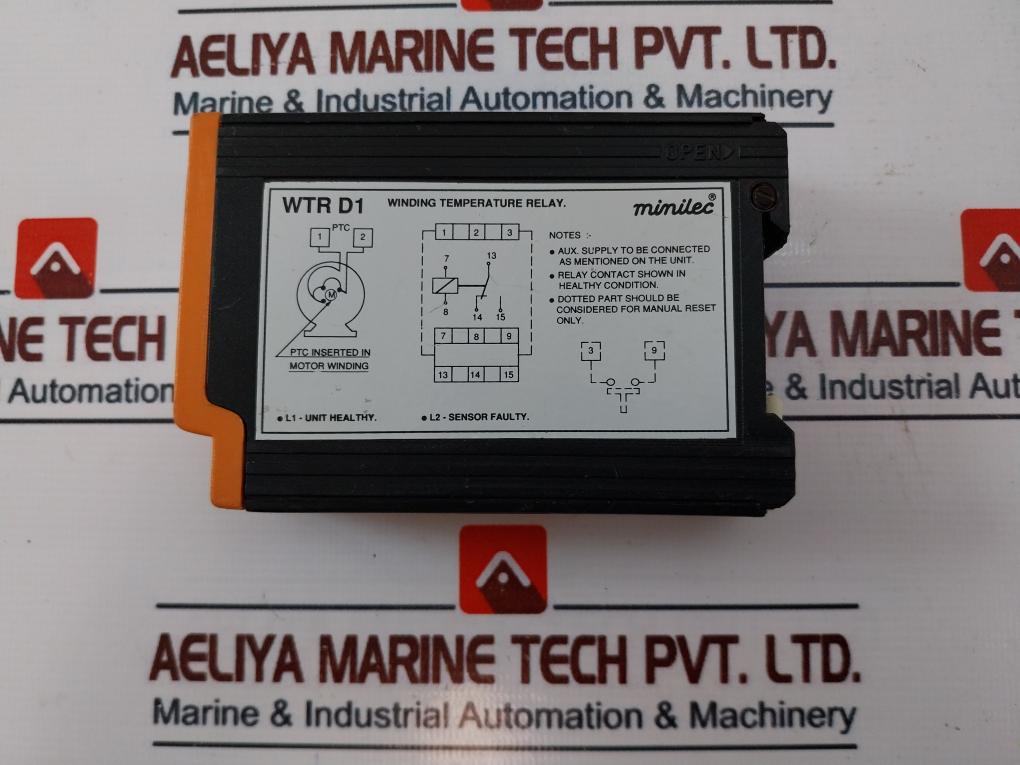Minilec Wtr D1 Winding Temperature Protection Relay 440 Vac