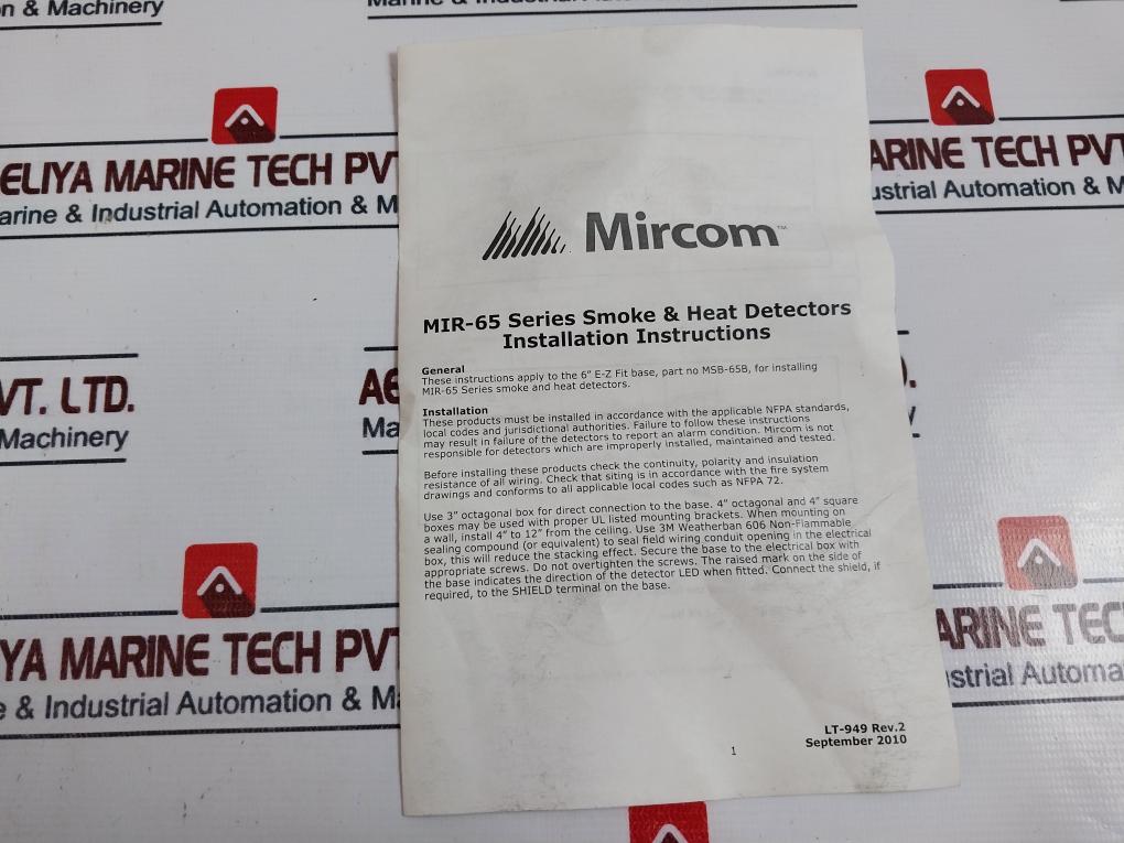 Mircom Mpd-65p Photoelectric Kits