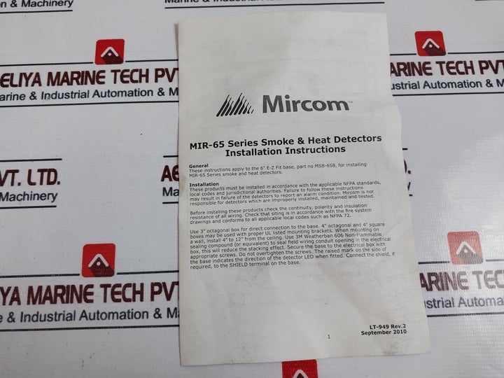 Mircom MPD-65P Photoelectric Kit