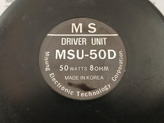 Misung Electronic 8 Ohms 117Mm Dia. X 91Mm Deep Msu-50D Driver Unit