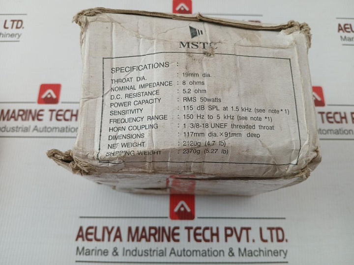 Misung Electronic 8 Ohms 117Mm Dia. X 91Mm Deep Msu-50D Driver Unit