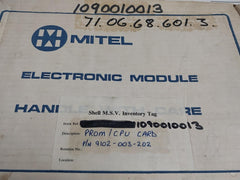 Mitel 9110-003 Prom/Cpu Card Assy 1022893 Rf Rev F6