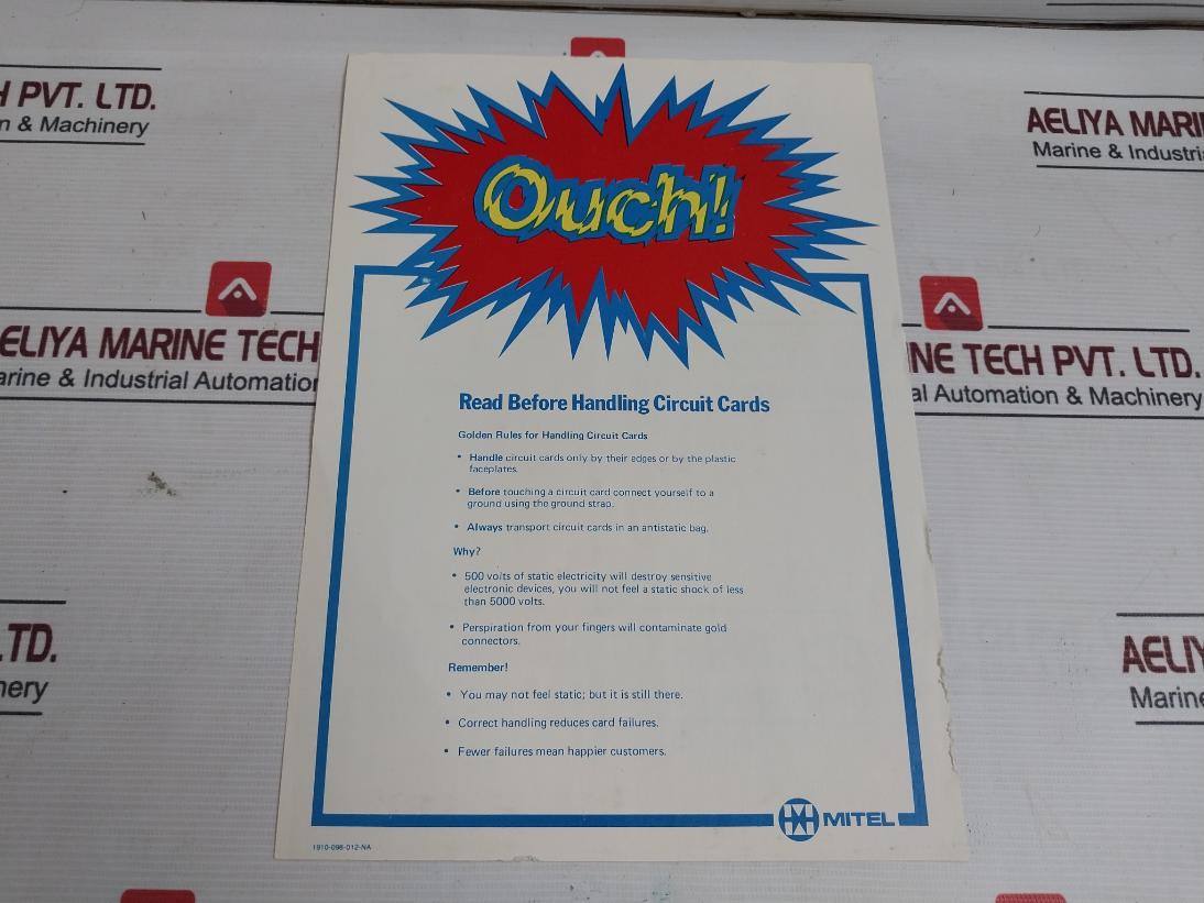 Mitel 9110-003 Prom/Cpu Card Assy 1022893 Rf Rev F6