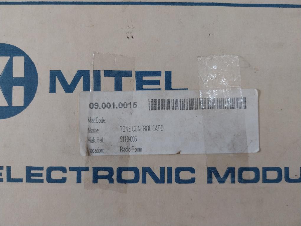Mitel 9110-005 Tone Control Card Rev: F2