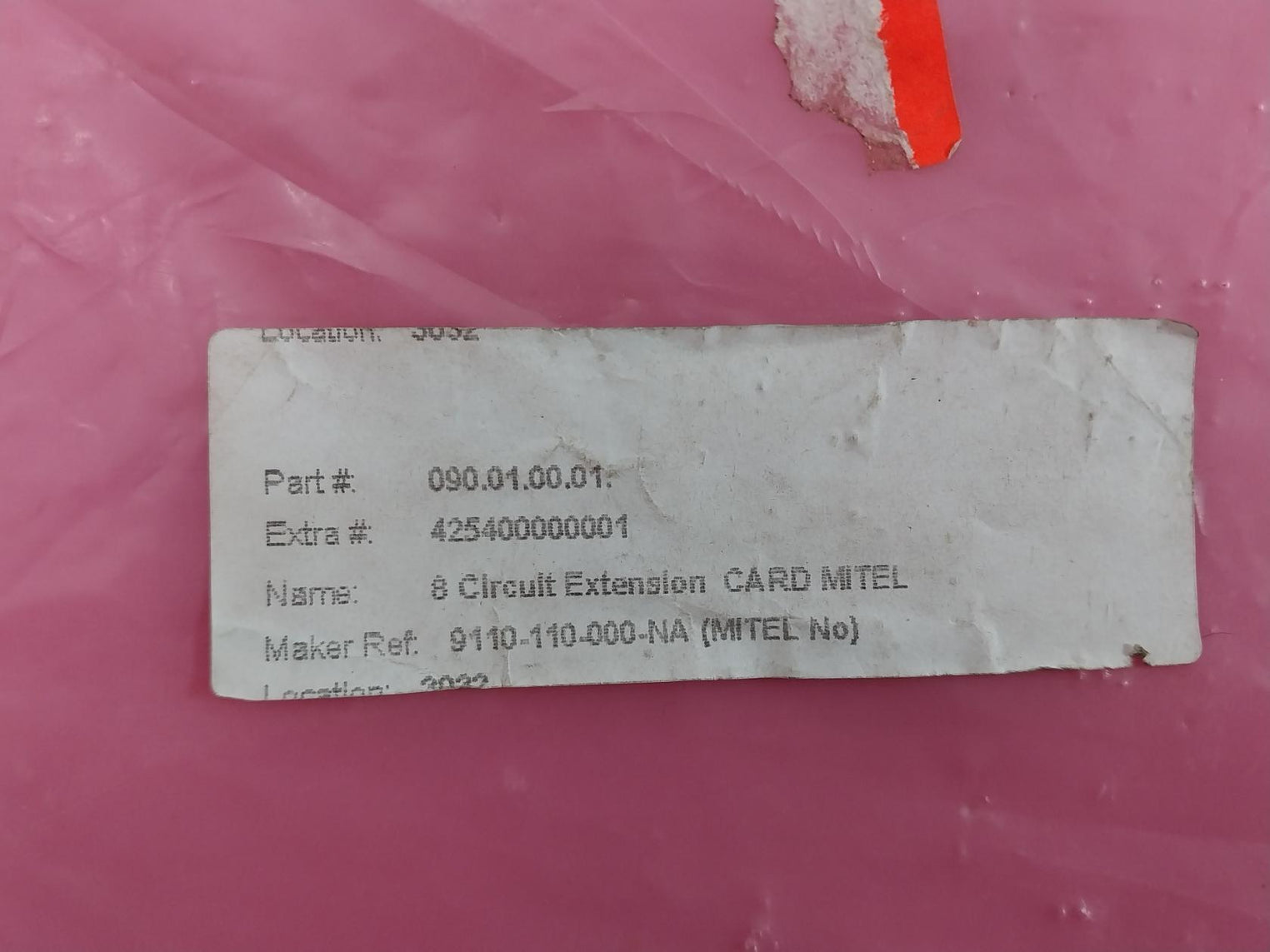 Mitel 9110-110-000-na 8 Circuit Extension Pcb Card Bpi 2 V0