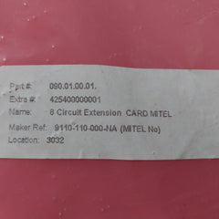 Mitel 9110-110-000-na 8 Station Line Circuit Extension Card