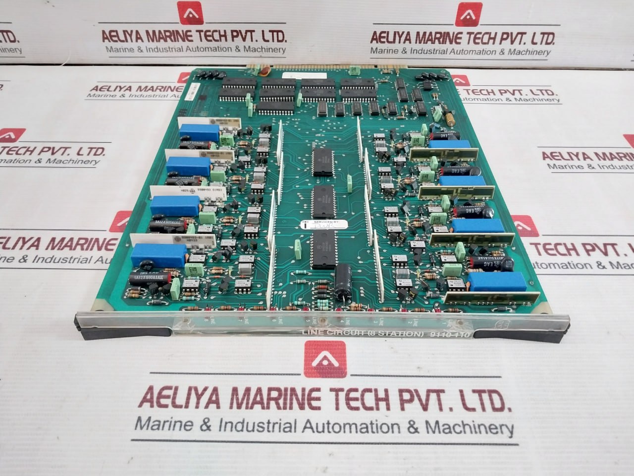 Mitel 9110-110 8-station Line Circuit Pc Board V-0 Rlyjc7768