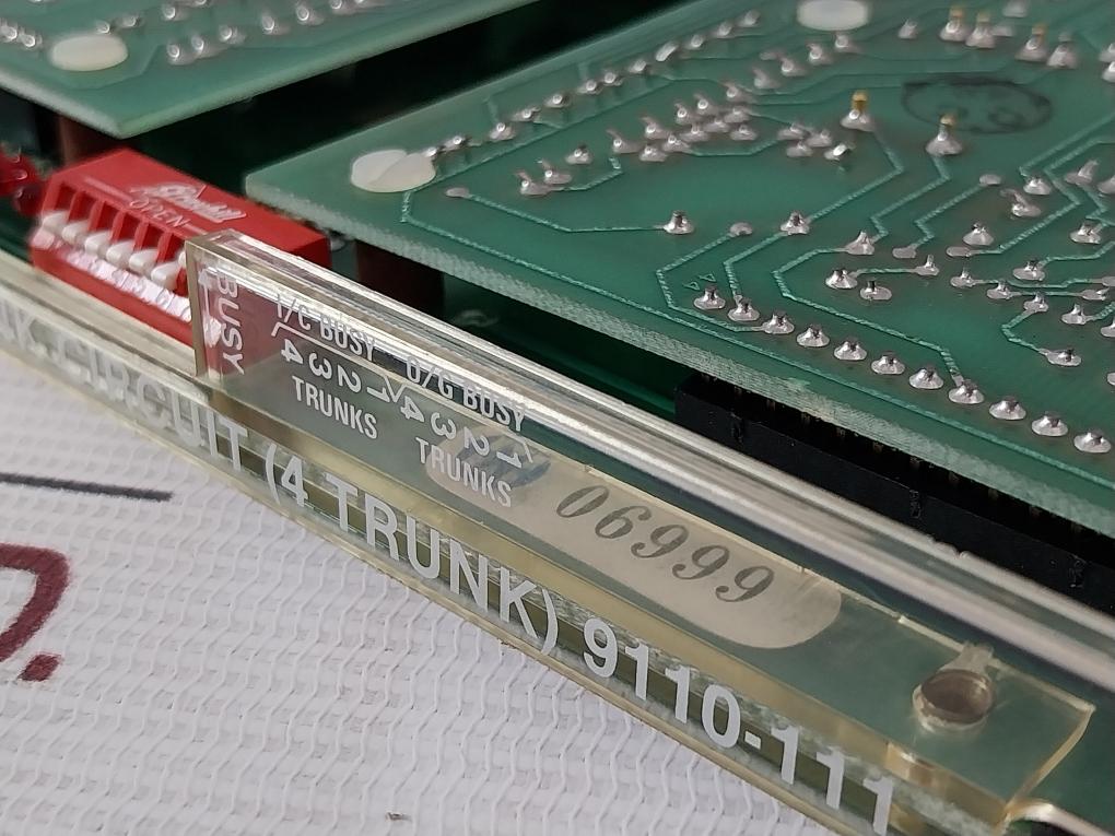 Mitel 9110-111 S.E. Pcb Trunk Circuit (4 Trunk) 1027322-01 Rg