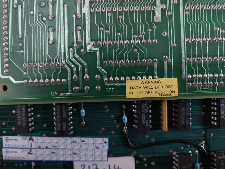 Mitel 9110-203-217 Pcb For Integrated Processor Controller Cbcar3176 Rev.14