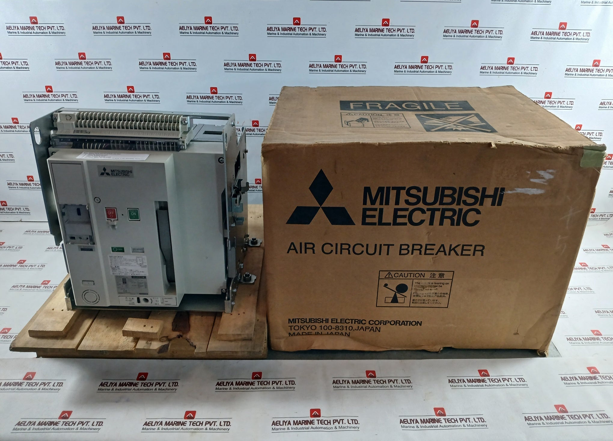 Mitsubishi-4-Pole-Air-Circuit-Breaker-50-60hz-1000a-Ae1000-Sw-1