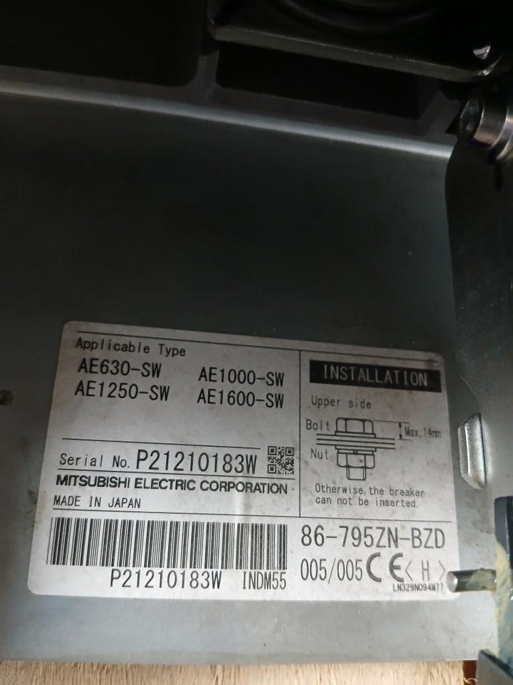 Mitsubishi-4-Pole-Air-Circuit-Breaker-50-60hz-1000a-Ae1000-Sw-10