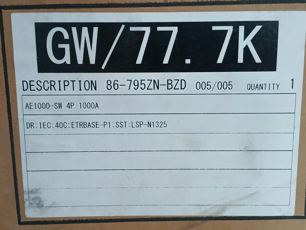 Mitsubishi-4-Pole-Air-Circuit-Breaker-50-60hz-1000a-Ae1000-Sw-18