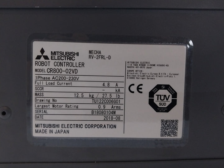 Mitsubishi-Electric-Robot-Iq-Platform-Fr-Series-Controller-Ac200-230v-Cr800-02vd-10